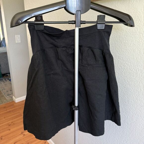 The Gap Linen Blend Maternity Shorts Summer Breezy Cool Pregnancy Post Partum M - Picture 2 of 4